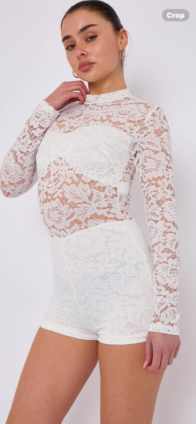 OLIVIA PLAYSUIT WHITE