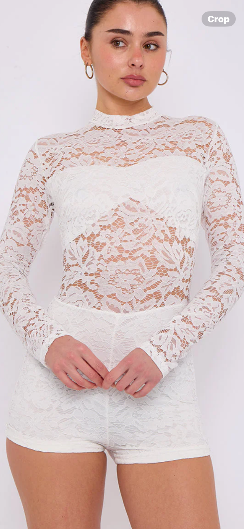 OLIVIA PLAYSUIT WHITE