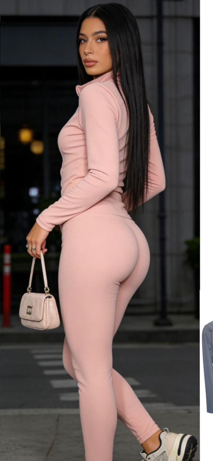 SAMANTHA RIBBED GYM SET
