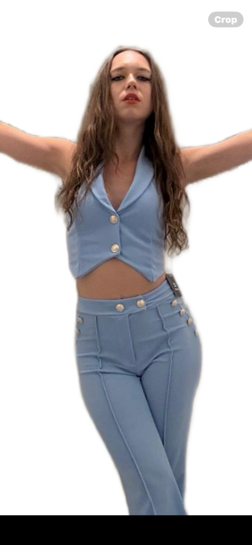 CAROLINE 2 PIECE WAIST COAT AND TROUSERS SET ONE SIZE FITS 8 AND 10 SIZE