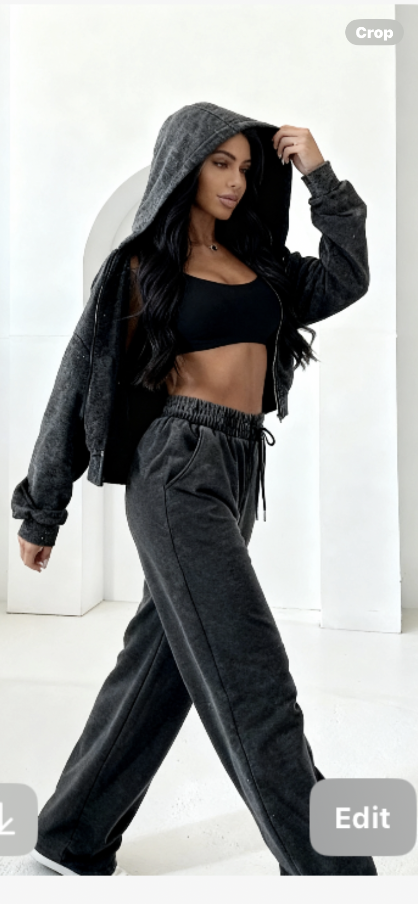 MILLI DARK WASH ACID GREY