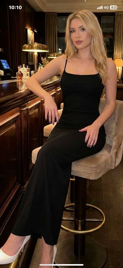 MAYA BLACK LONG DRESS